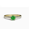 varitsa-jewellers - Solitaire Gold Engagement Ring with 0.5ct Emerald - 01SG01E